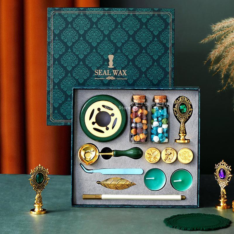Wax Seal Stamp Set - Juego de sellos de cera, Kit