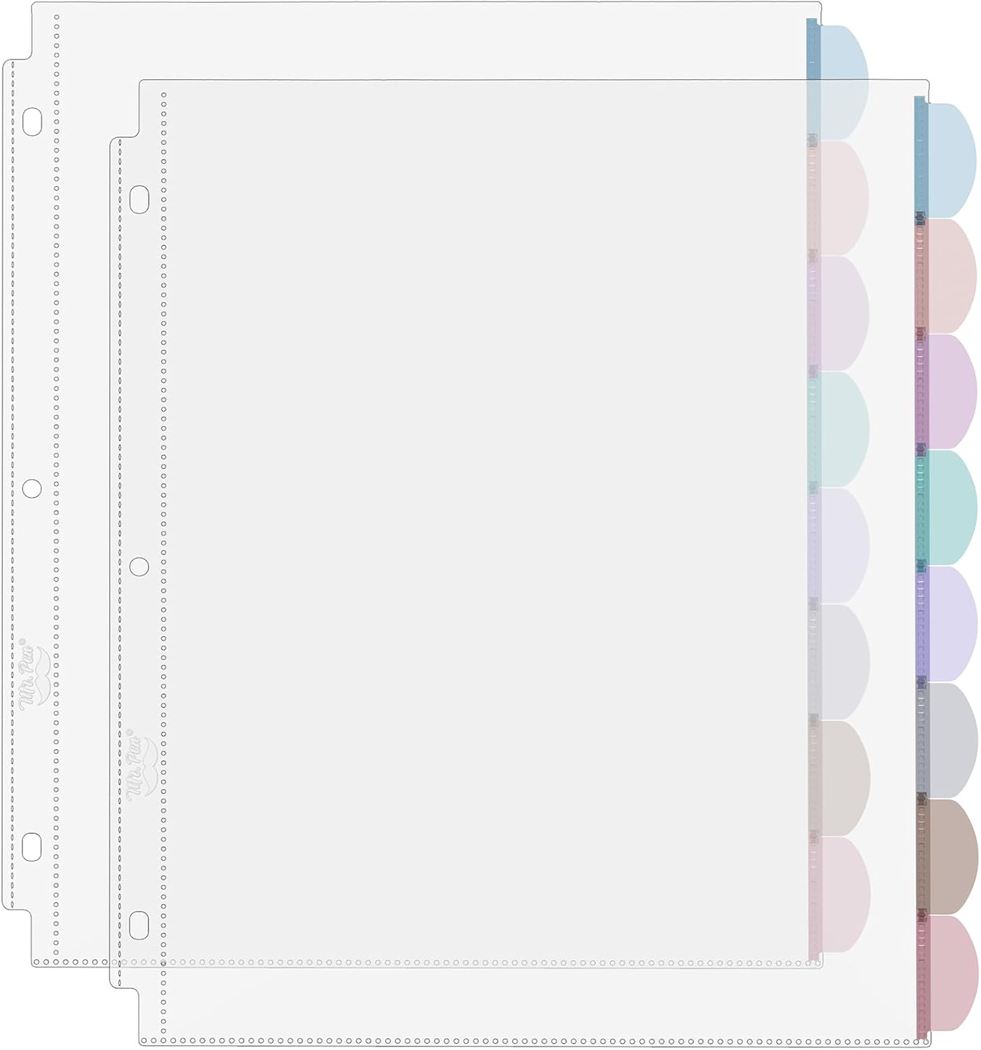 Tab Divider A4 - Protectores de Hojas Transparentes A4 con