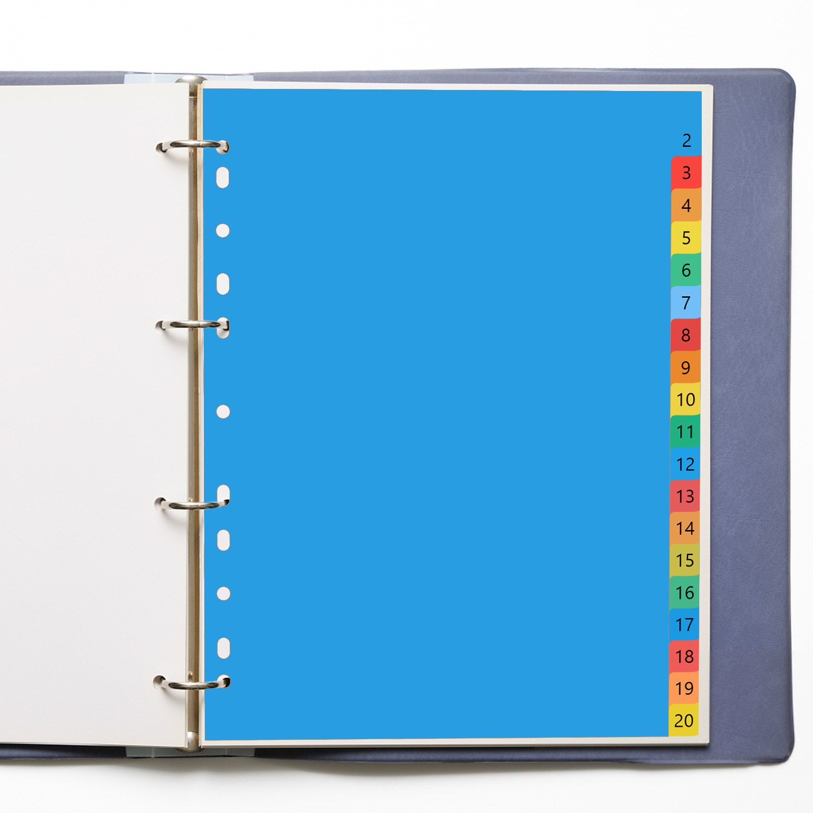 Tab Divider A4 - Separadores de pestañas de plástico coloridos