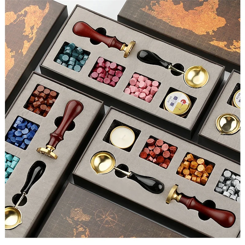 Wax Seal Stamp Set - Kit de caja de sellos de