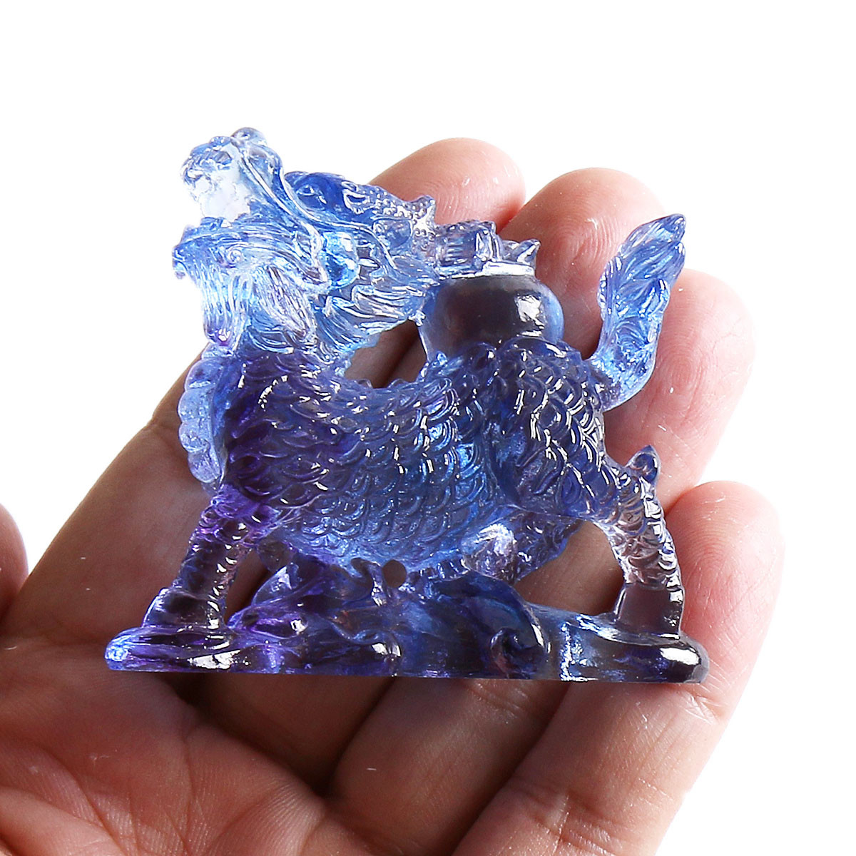 Paper Weight Crystal - Estatua de Cristal Liuli China Feng