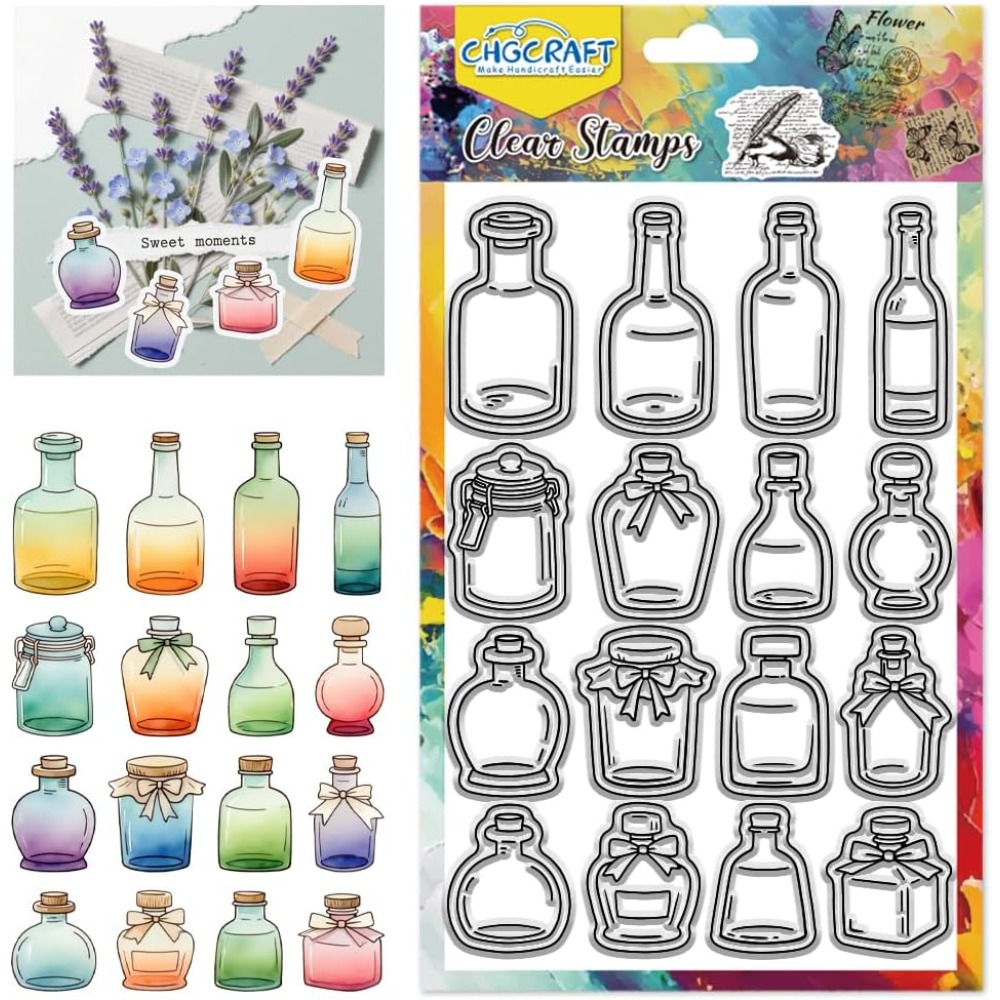 Fountain Pen Bottled Ink - Sellos Transparentes con Varios Diseños de
