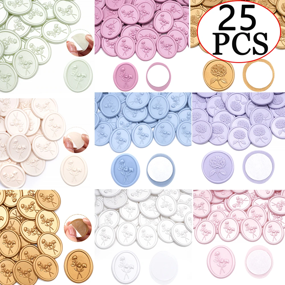 Wax Seal Stamp Set - 25 pegatinas de sello de cera