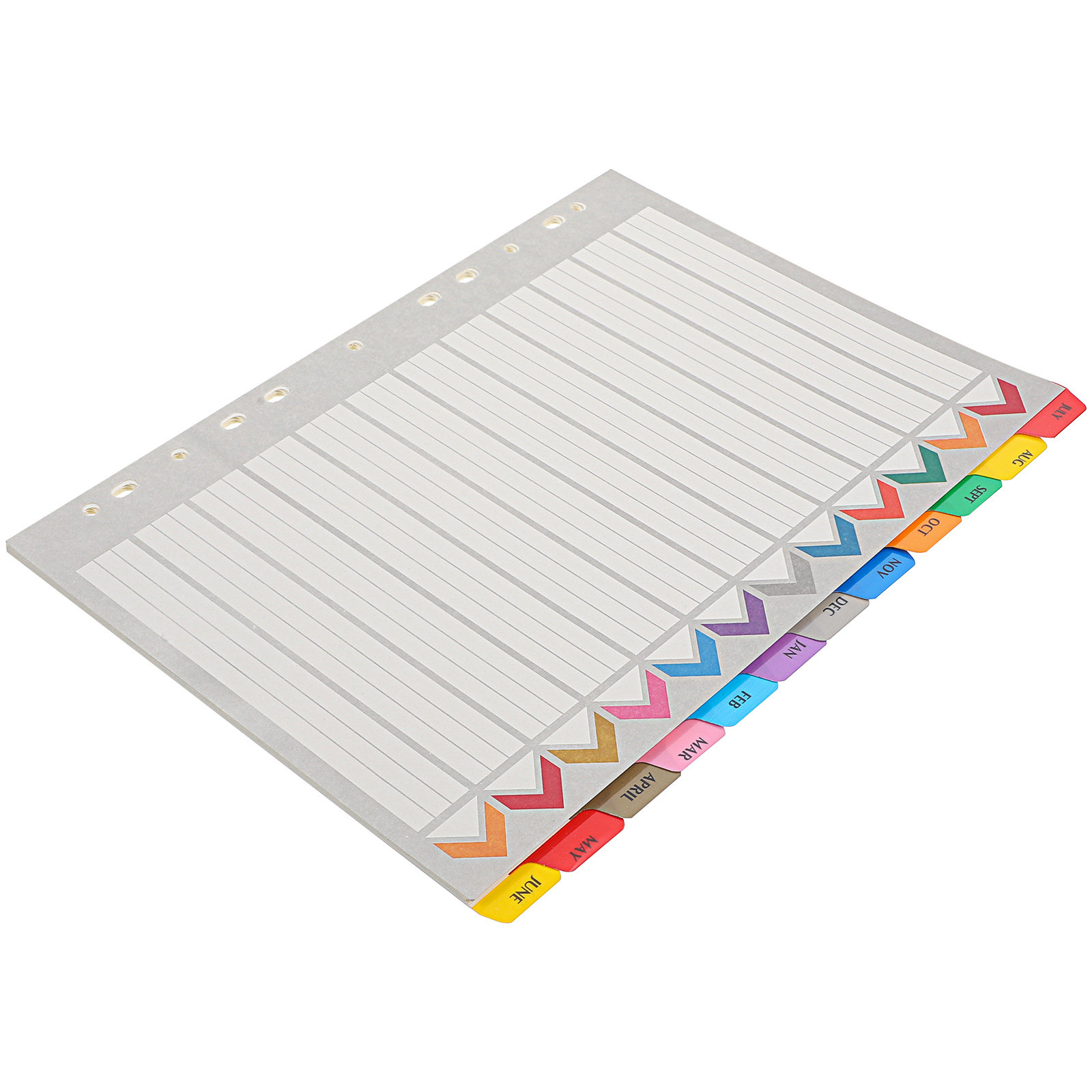 12 hojas de separadores de car - Tab Divider A4 reseña y precio