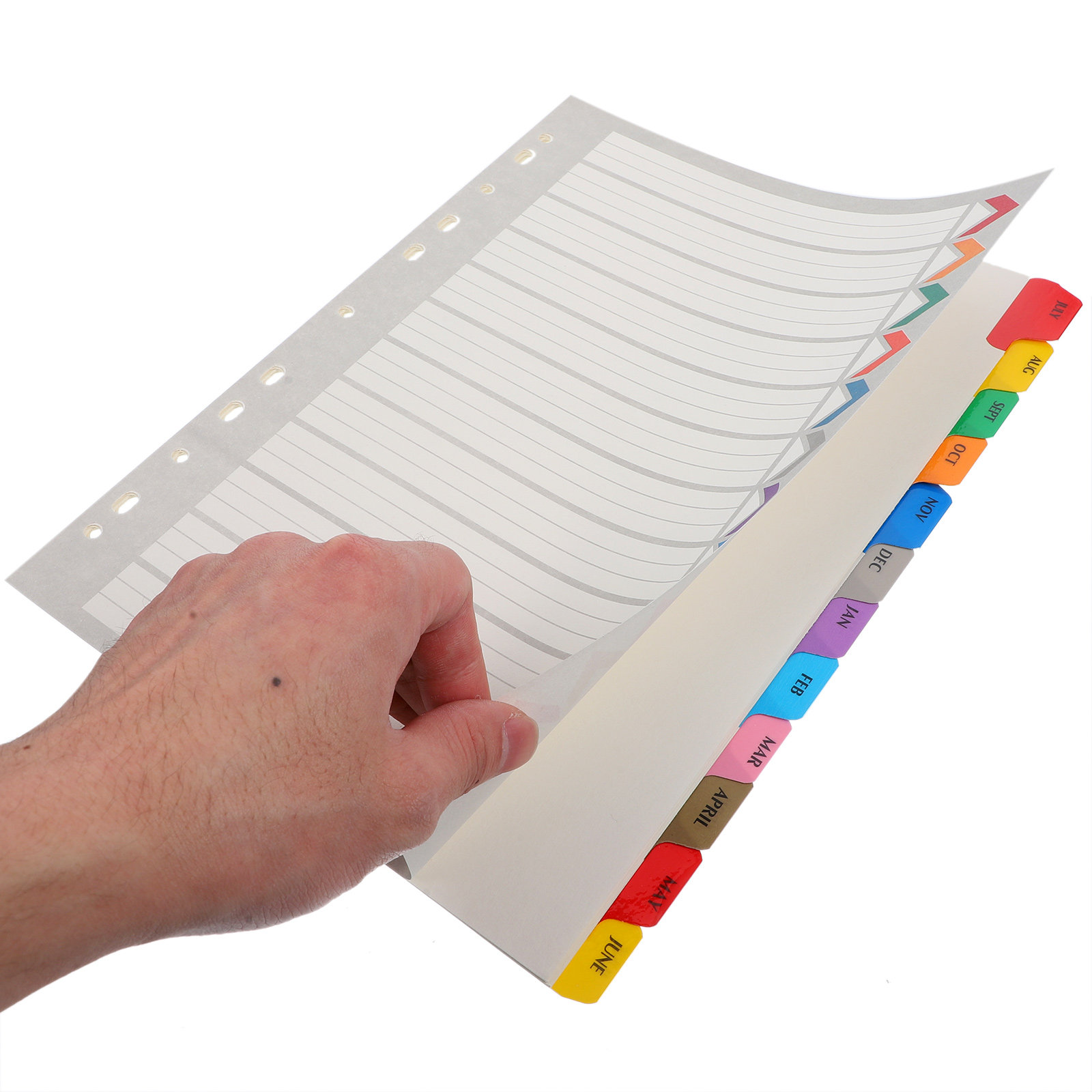 12 hojas de separadores de car - Tab Divider A4 reseña y precio