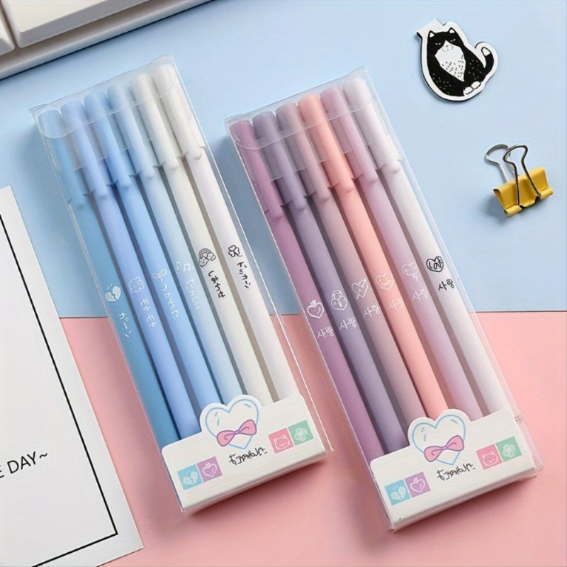 Juego de 6 bolígrafos de gel,  - Correction Pen Fine reseña y precio