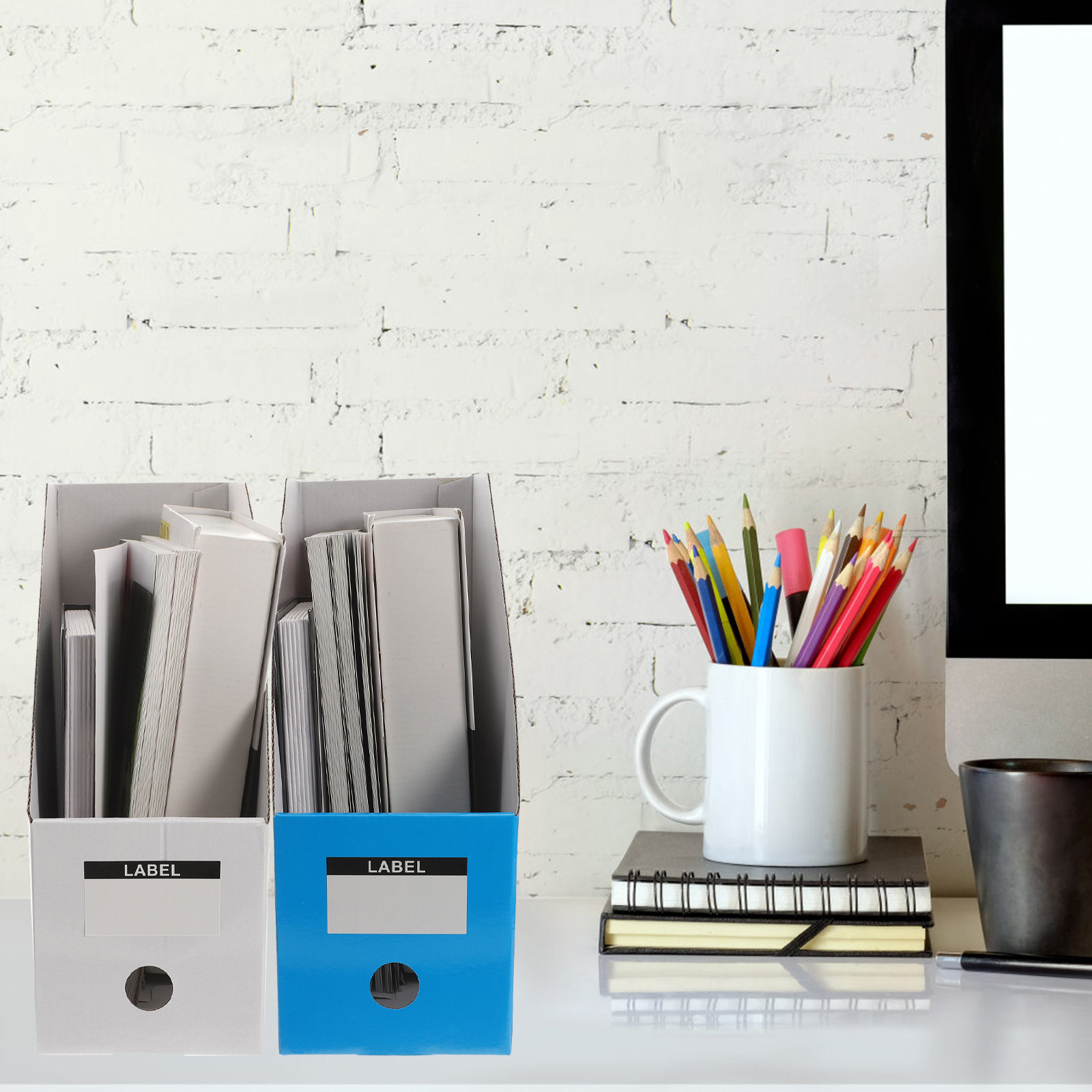 Organizador de archivos de esc - Magazine Holder Rack reseña y precio