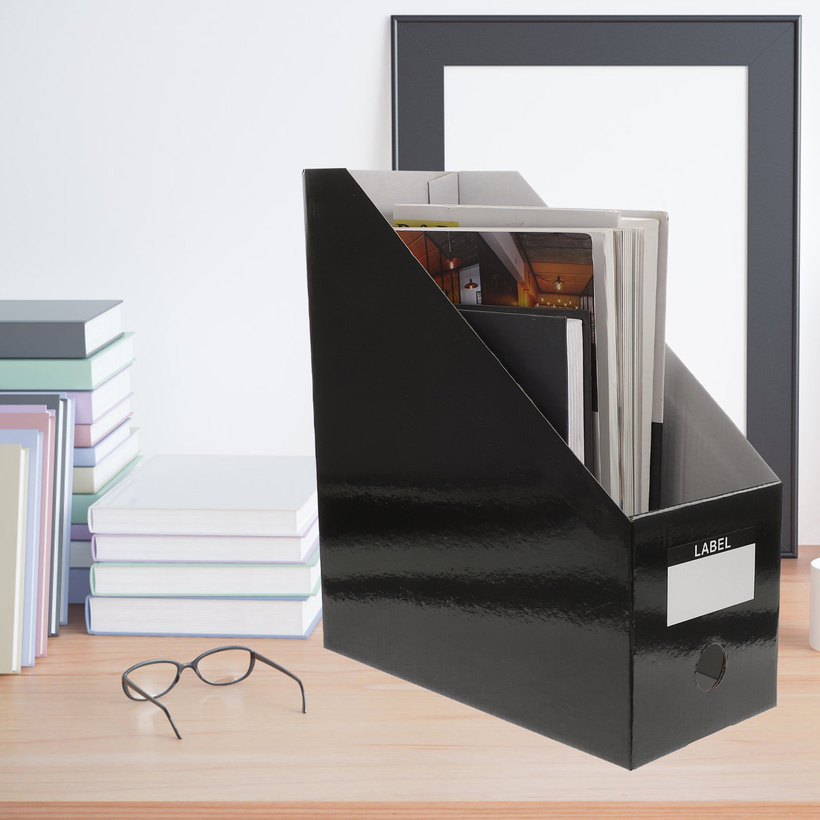 Organizador de archivos de esc - Magazine Holder Rack reseña y precio
