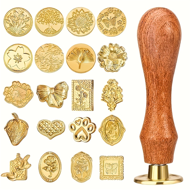 Juego de sellos de cera de 21  - Wax Seal Stamp Set reseña y precio